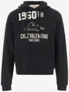Valentino Cotton Fabric Sweatshirt With Comfortable Fit In Black