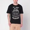 Valentino Garavani T-shirt With Le Chat De La Maison Print In Black