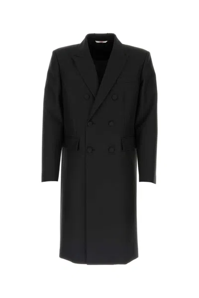 Valentino Black Tech Nylon Coat