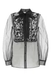 Valentino Women's Mesh Shirt In Black