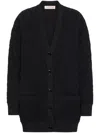 VALENTINO BLACK TOILE ICONOGRAPHE CARDIGAN FOR WOMEN