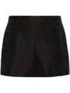 VALENTINO TOILE ICONOGRAPHE JACQUARD SHORTS - WOMEN'S - VIRGIN WOOL/SILK