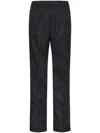 Valentino Pantalone In Nylon Con Motivo Toile Iconographe All Over In Black