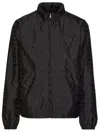 Valentino Iconography Nylon Jacket In Black