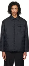 Valentino Black Toile Iconographe Reversible Shirt In St. Toile Icono Nero