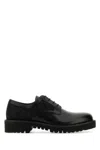 Valentino Garavani Derby Toile Loafers In Black