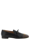 Valentino Babouchoes V-logo Tassel Loafers In Black