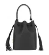 Valentino Adjustable Handle Shoulder Bag Tassel Detail In Black