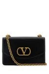 Valentino Garavani Garavani Vain Shoulder Bag In Shiny Calfskin Woman Black Uni In Black