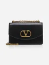 Valentino Garavani Garavani Vain Shoulder Bag In Shiny Calfskin Woman Black Uni