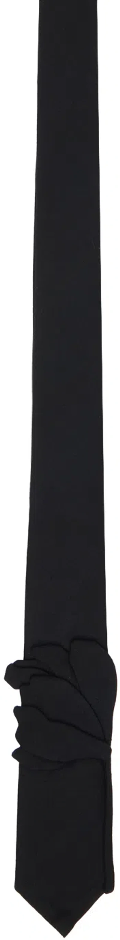 Valentino Garavani Black Valentie Tie In Nero