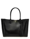 Valentino Vlogo Locker Medium Tote Bag In Black