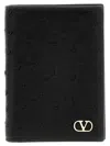 Valentino Black Vertical Vlogo Wallet In Black