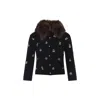 Valentino Wool Cardigan With Detachable Fur Collar