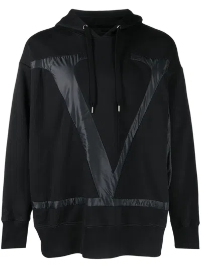 Valentino Hoodie Mit Kordelzug In Black