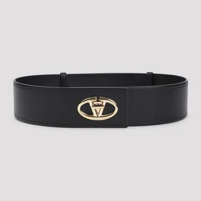 VALENTINO GARAVANI BLACK VLOGO BELT