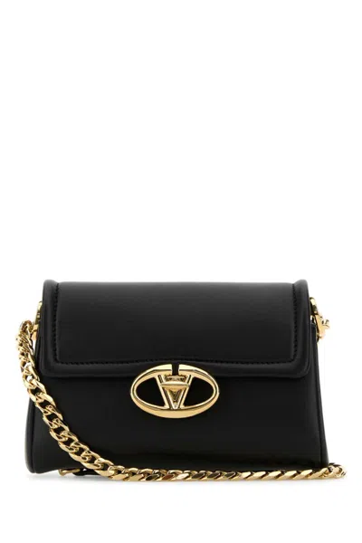Valentino Garavani Black Vlogo Crossbody Bag