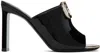 Valentino Garavani Woman Sandals Black Size 8.5 Leather In Black