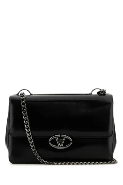 Valentino Garavani Black Vlogo Medium Shoulder Bag