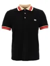 Valentino Vlogo Signature Cotton Polo Shirt In Black