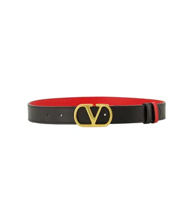 Valentino Garavani Women Black Vlogo Reversible Belt, 28 Luxury Belts For Women Darveys