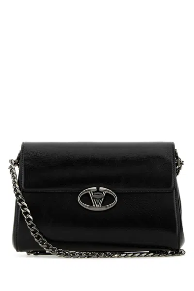 Valentino Garavani Black Vlogo Shoulder Bag
