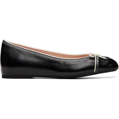 Valentino Garavani Black Vlogo Signature Ballerina Flats