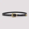 Valentino Black Vlogo Signature Brushed Calfskin Belt In Black