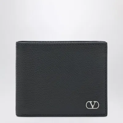Valentino Garavani Black Vlogo Signature Bi-fold Wallet