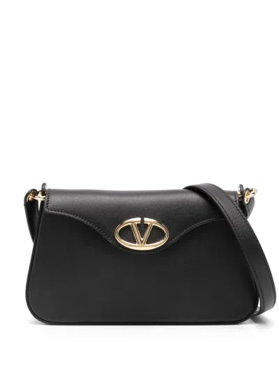 Valentino Garavani Vlogo Signature Shoulder Bag In Black