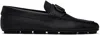 VALENTINO GARAVANI BLACK VLOGO SIGNATURE DRIVING LOAFERS