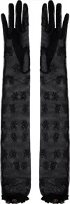 Valentino Black Vlogo Signature Gloves