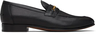 VALENTINO GARAVANI BLACK VLOGO SIGNATURE KIDSKIN LOAFERS