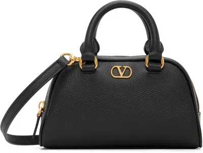 Valentino Garavani Black Vlogo Signature Mini Dome Bag