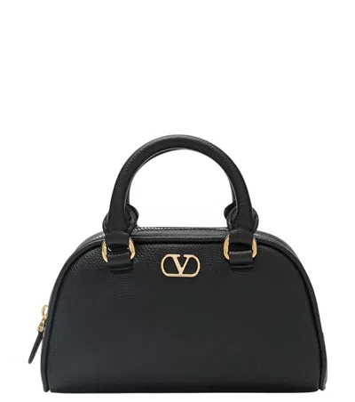Valentino Garavani Black Vlogo Signature Mini Satchel