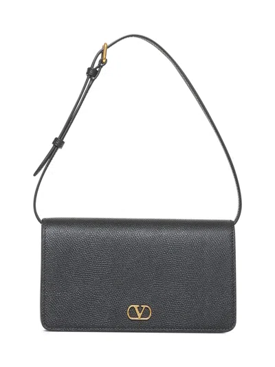 Valentino Garavani Black Vlogo Signature Mini Shoulder Bag