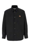 Valentino Garavani Man Shirt Black Size 38 Polyester, Elastomultiester In Black