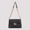 Valentino Black Vlogo Signature-plaque Shoulder Bag In Black