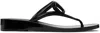 Valentino Vlogo Signature Rubber Thong Sandal In 0no Nero/nero