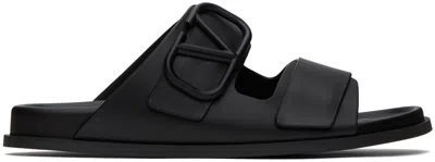 Valentino Garavani Vlogo Slides In Nero