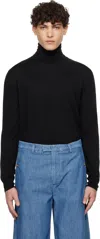 Valentino Black Vlogo Signature Turtleneck In Nero