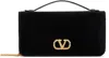 Valentino Black Vlogo Signature Wallet Crystal Bag