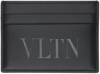 Valentino Garavani Black 'vltn' Card Holder