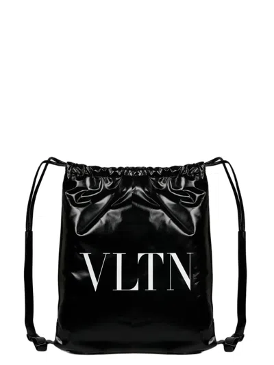 Valentino Garavani Black Vltn Soft Backpack For Men