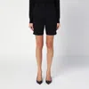 Valentino Black Wool Bermuda Shorts In Black