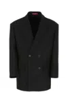 Valentino Garavani Double-breasted Wool Blazer In 0no
