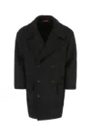 Valentino Garavani Men Black Wool Blend Coat