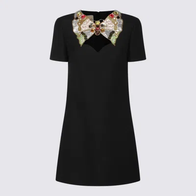 Valentino Black Wool Blend Dress