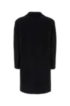 Valentino Garavani Wool Blend Coat In Nero