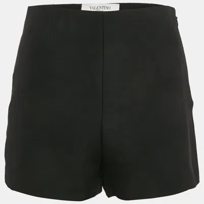 Pre-owned Valentino Black Wool Blend Short S